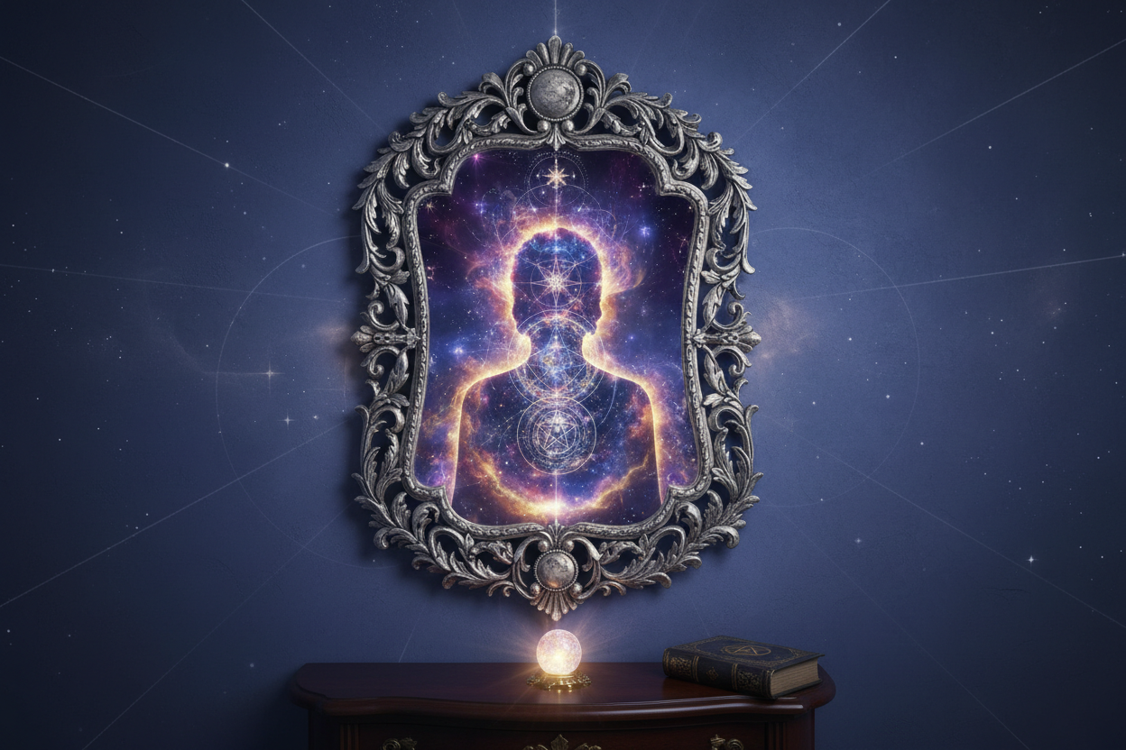 el reflejo del alma en un espejo